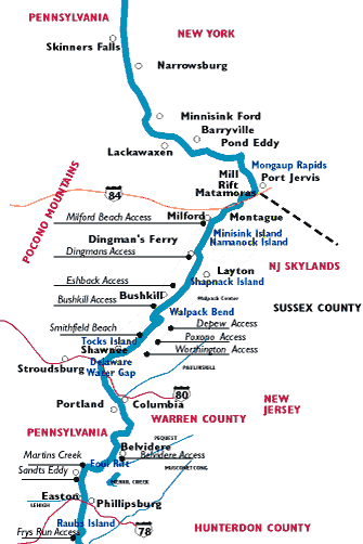 Delaware river maps